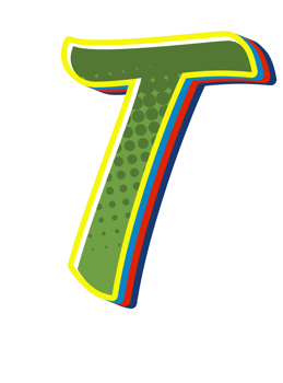 Comic Halftone Alphabet Letter and Number png