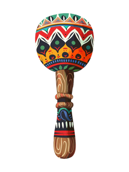 colorful mexican maracas png