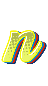 Comic Halftone Alphabet Letter and Number png