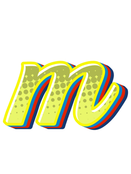Comic Halftone Alphabet Letter and Number png
