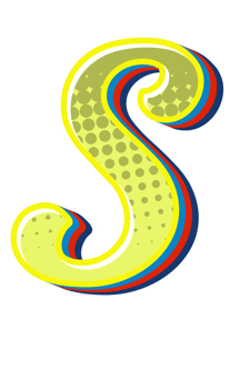 Comic Halftone Alphabet Letter and Number png