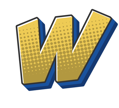 Comic Halftone Alphabet Letter and Number png