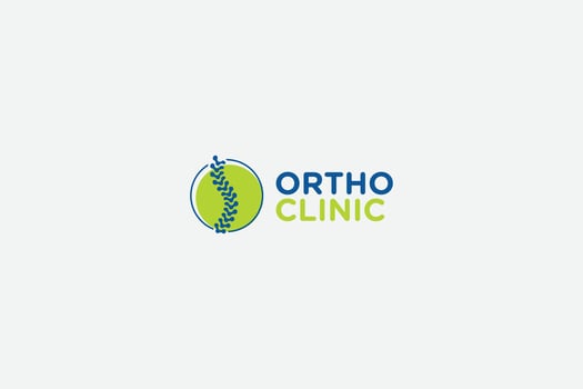 Orthopedic clinic minimal logo vector