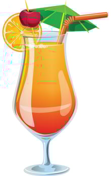 Summer Drink Illustration - Lemonade with Gradient Mesh vector