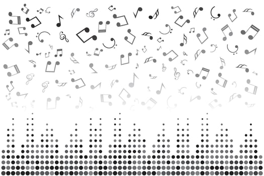 Modern music background vector