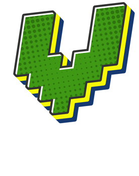 Comic Halftone Alphabet Letter and Number png