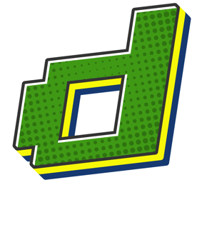 Comic Halftone Alphabet Letter and Number png