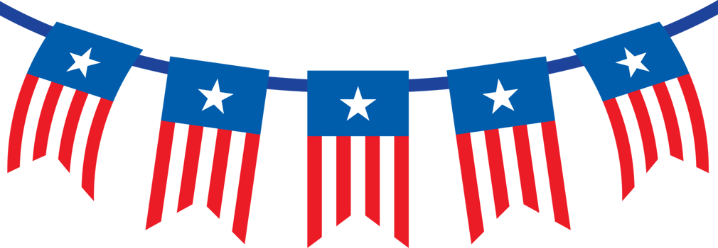 US Flag Hanging Decoration Illustration png