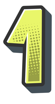 Comic Halftone Alphabet Letter and Number png