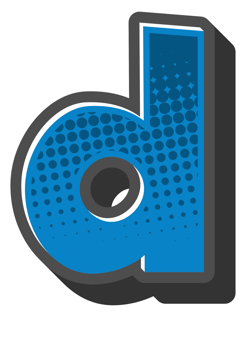 Comic Halftone Alphabet Letter and Number png