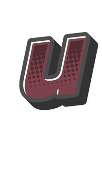 Comic Halftone Alphabet Letter and Number png