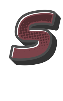 Comic Halftone Alphabet Letter and Number png