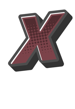 Comic Halftone Alphabet Letter and Number png