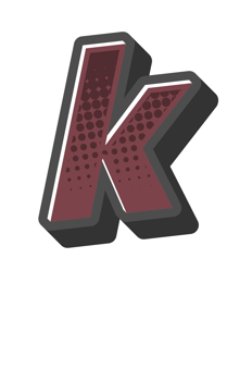 Comic Halftone Alphabet Letter and Number png