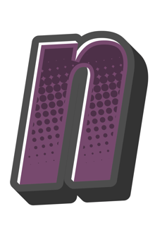 Comic Halftone Alphabet Letter and Number png