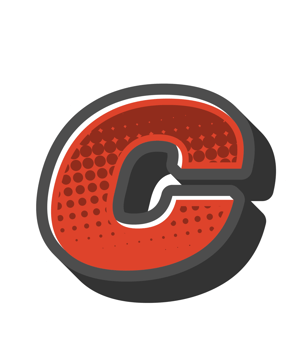 Comic Halftone Alphabet Letter and Number png