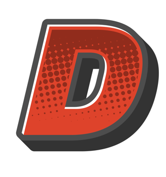 Comic Halftone Alphabet Letter and Number png