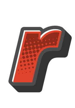 Comic Halftone Alphabet Letter and Number png