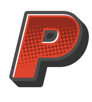 Comic Halftone Alphabet Letter and Number png