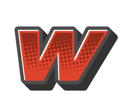 Comic Halftone Alphabet Letter and Number png
