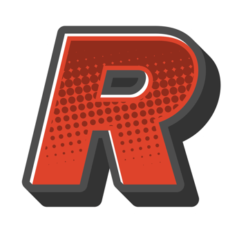 Comic Halftone Alphabet Letter and Number png
