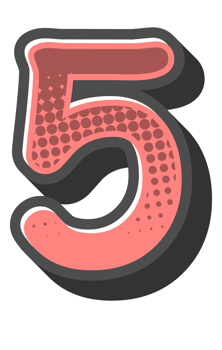 Comic Halftone Alphabet Letter and Number png