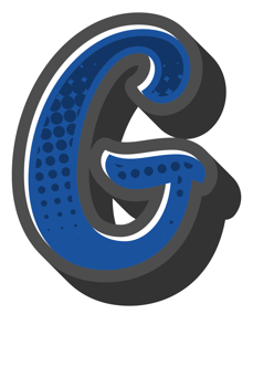 Comic Halftone Alphabet Letter and Number png
