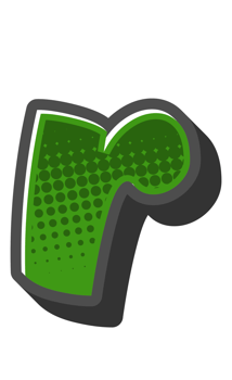 Comic Halftone Alphabet Letter and Number png