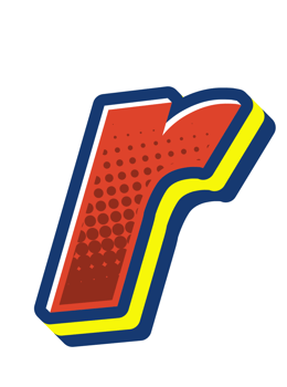 Comic Halftone Alphabet Letter and Number png