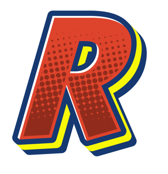 Comic Halftone Alphabet Letter and Number png