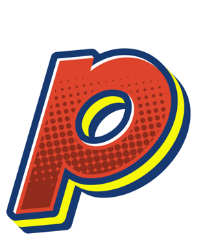 Comic Halftone Alphabet Letter and Number png