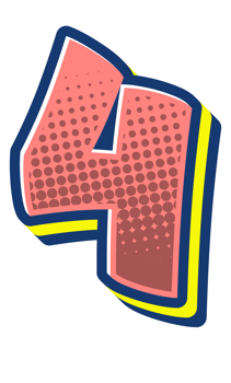 Comic Halftone Alphabet Letter and Number png