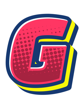 Comic Halftone Alphabet Letter and Number png