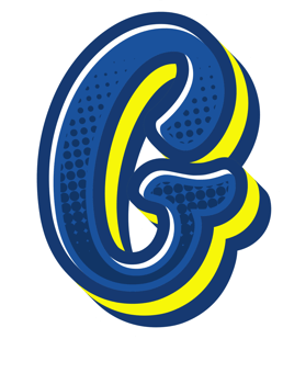 Comic Halftone Alphabet Letter and Number png