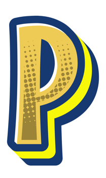Comic Halftone Alphabet Letter and Number png