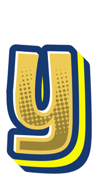 Comic Halftone Alphabet Letter and Number png