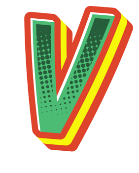 Comic Halftone Alphabet Letter and Number png