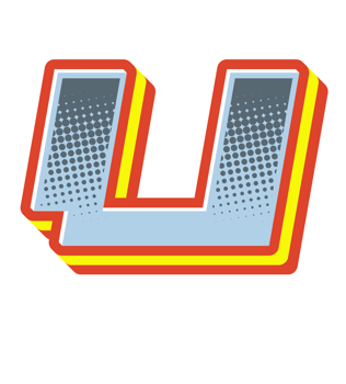 Comic Halftone Alphabet Letter and Number png