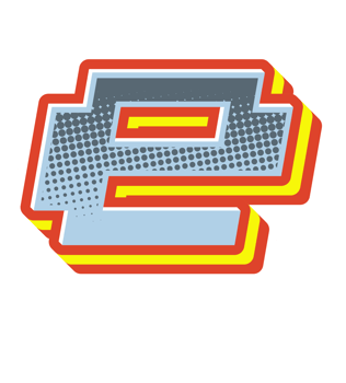 Comic Halftone Alphabet Letter and Number png