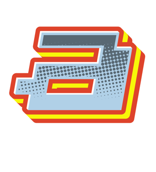 Comic Halftone Alphabet Letter and Number png