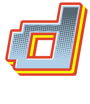 Comic Halftone Alphabet Letter and Number png