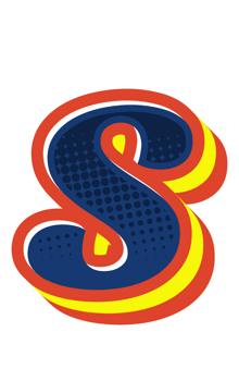 Comic Halftone Alphabet Letter and Number png