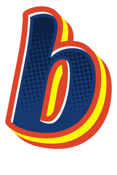 Comic Halftone Alphabet Letter and Number png