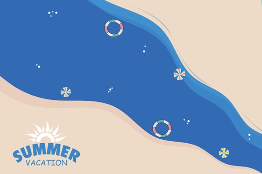 Summer vacation beach theme abstract background. Summer season banner, poster design vector
