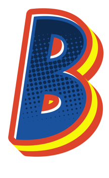 Comic Halftone Alphabet Letter and Number png
