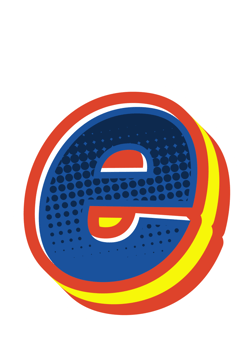 Comic Halftone Alphabet Letter and Number png