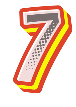 Comic Halftone Alphabet Letter and Number png