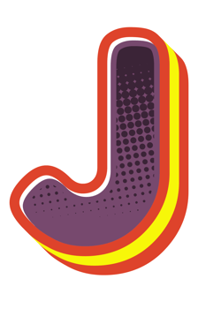 Comic Halftone Alphabet Letter and Number png