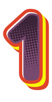 Comic Halftone Alphabet Letter and Number png