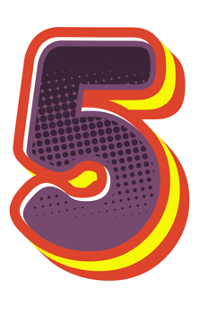 Comic Halftone Alphabet Letter and Number png